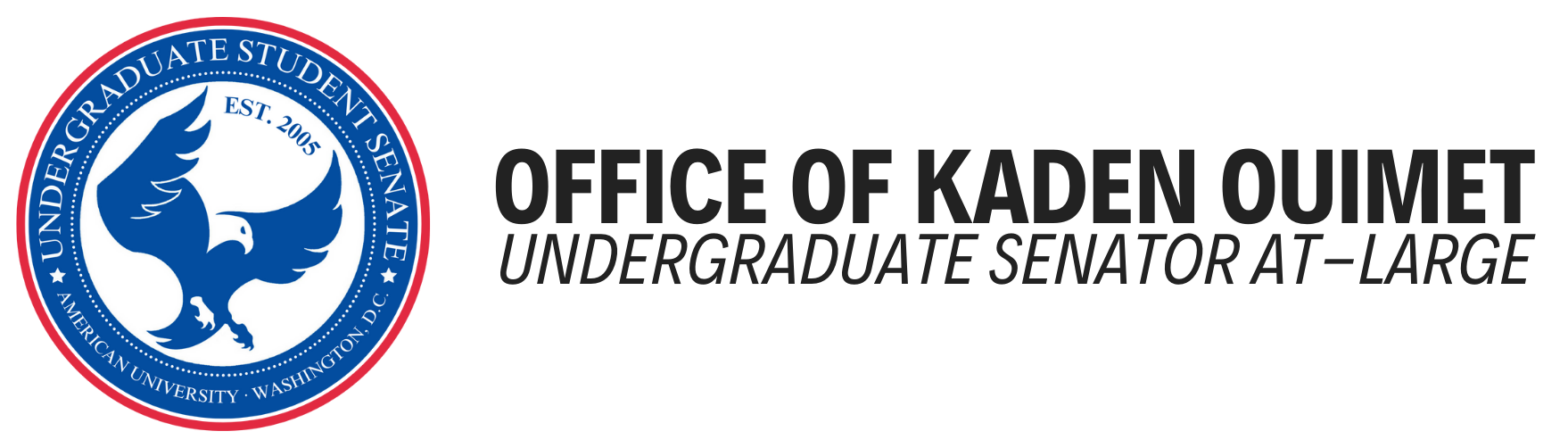 Office of Kaden Ouimet, Undergraduate Senator At-Large